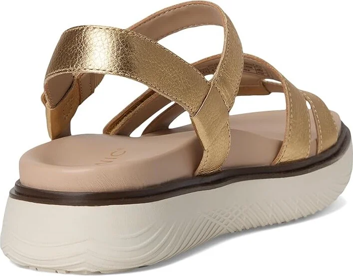 VIONIC Solana Slingback Sandals Women's Wedge Shoes Gold Metallic : 8.5 M - Image 4