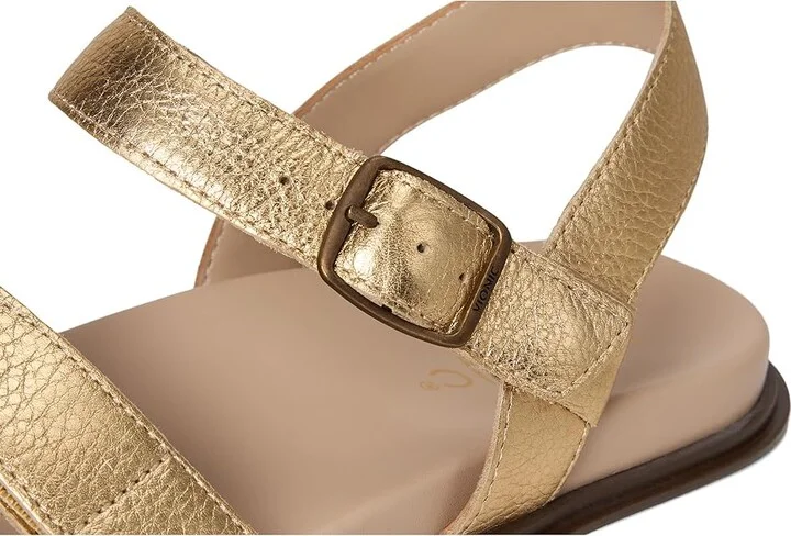 VIONIC Solana Slingback Sandals Women's Wedge Shoes Gold Metallic : 8.5 M - Image 7