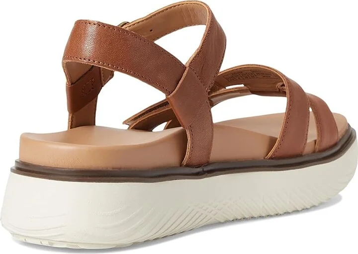 VIONIC Solana Slingback Sandals Women's Wedge Shoes Tan Leather : 7 W - Image 4
