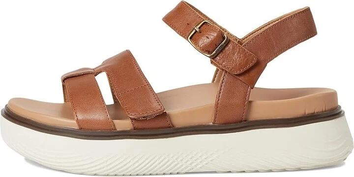 VIONIC Solana Slingback Sandals Women's Wedge Shoes Tan Leather : 7 W - Image 6