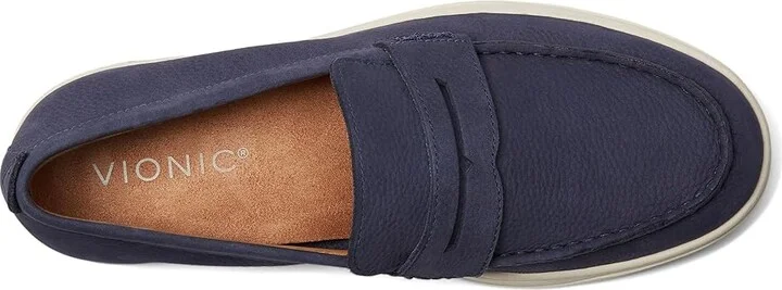 VIONIC Thompson Slip-ons Men's Lace-up Boots Navy Blue Leather : 13 W, EVA/Leather/Polyester - Image 2