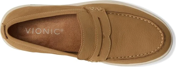 VIONIC Thompson Slip-ons Men's Lace-up Boots Sand Nbck Leather : 8.5 W, EVA/Leather/Polyester - Image 2