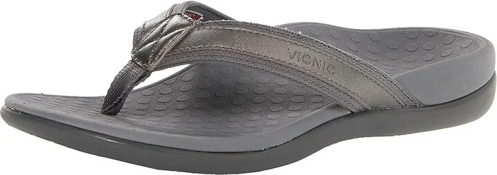 VIONIC Tide II Women's Sandals Pewter Metallic : 11 M, Leather/Synthetic - Image 2