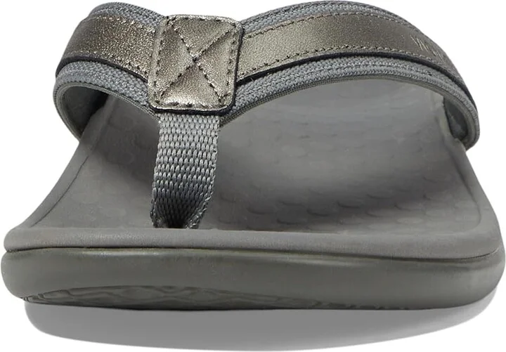 VIONIC Tide II Women's Sandals Pewter Metallic : 11 M, Leather/Synthetic - Image 3