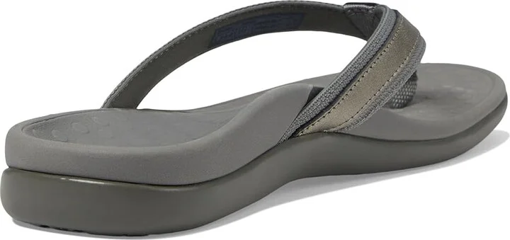 VIONIC Tide II Women's Sandals Pewter Metallic : 11 M, Leather/Synthetic - Image 5
