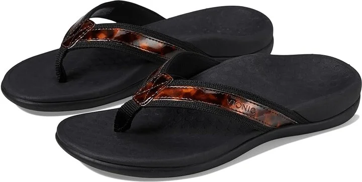 VIONIC Tide Tortoise Women's Shoes Black : 6 M, Synthetic