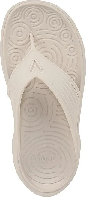 VIONIC Tide X Thongs Sandals Cream White Synthetic : Men's 9.5 - Women's 11 Medium - Image 2