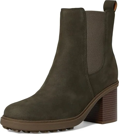 VIONIC Truckee Booties Women's Boots Dark Khaki/Green Nubuck : 9 W, Leather/Rubber - Image 5