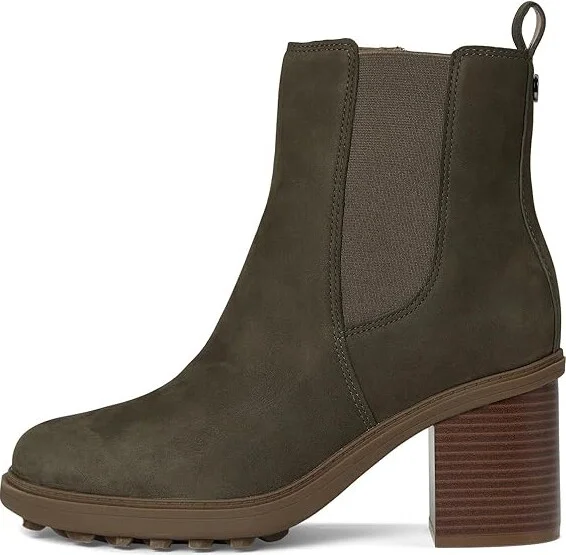 VIONIC Truckee Booties Women's Boots Dark Khaki/Green Nubuck : 9 W, Leather/Rubber - Image 6