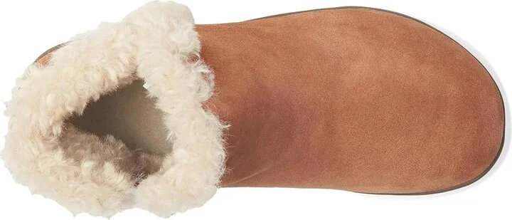 VIONIC Unwind Bootie Booties Women's Slippers Tan Suede : 5 M, Microfiber/Rubber/Shearling - Image 2