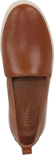 VIONIC Uptown A-Line Women's Flat Shoes Tan Leather : 8 W - Image 2