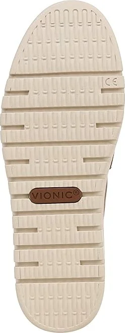 VIONIC Uptown A-Line Women's Flat Shoes Tan Leather : 8 W - Image 3