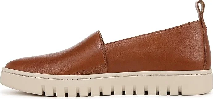 VIONIC Uptown A-Line Women's Flat Shoes Tan Leather : 8 W - Image 5