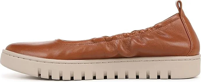VIONIC Uptown Ballet Slip-ons Women's Flat Shoes Tan Brown Leather : 11 M - Image 5