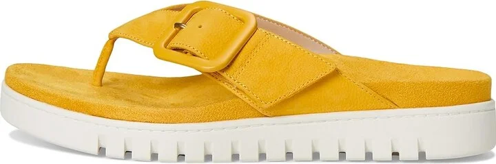 VIONIC Uptown Marin Women's Wedge Shoes Daffodil Nubuck : 8 W, Leather - Image 6