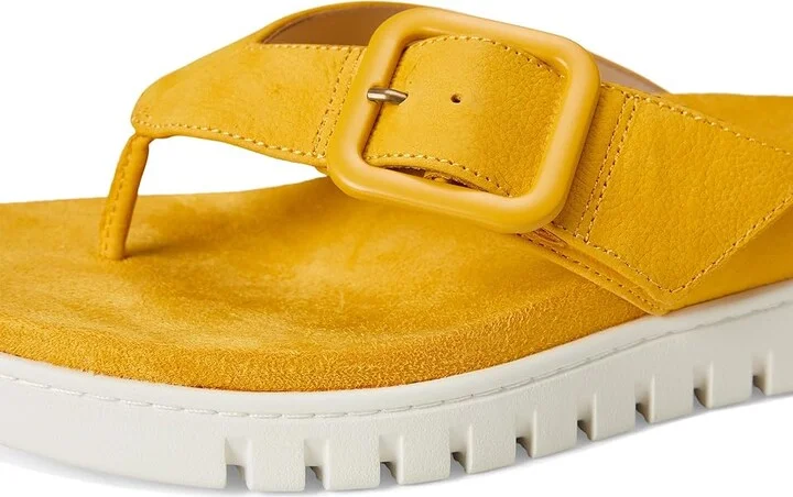 VIONIC Uptown Marin Women's Wedge Shoes Daffodil Nubuck : 8 W, Leather - Image 7