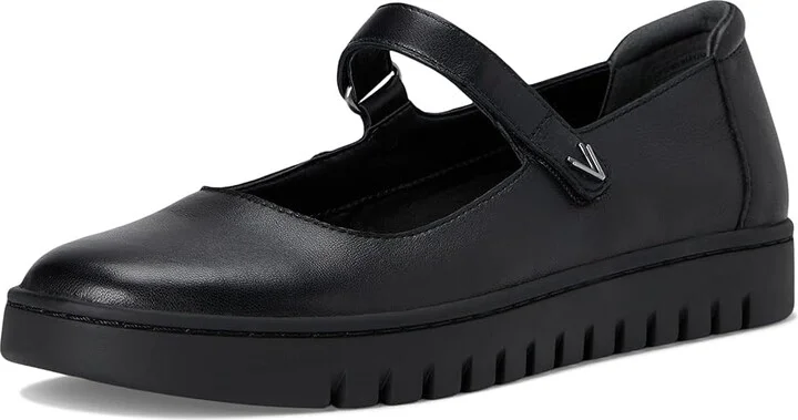 VIONIC Uptown Mary Jane Women's Flat Shoes Black Leather : 9 M, Suede - Image 5