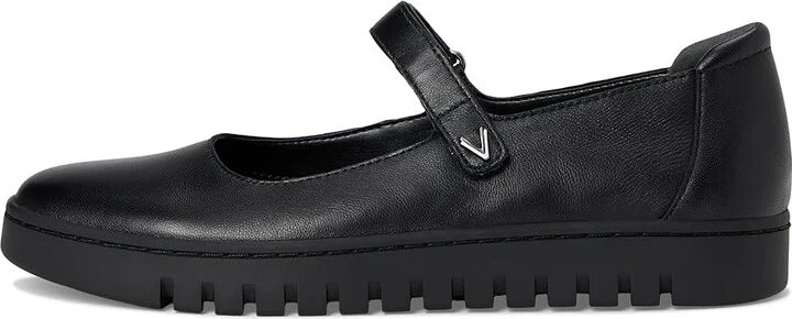 VIONIC Uptown Mary Jane Women's Flat Shoes Black Leather : 9 M, Suede - Image 6
