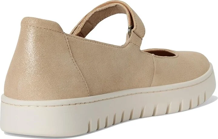 VIONIC Uptown Mary Jane Women's Flat Shoes Gold Suede : 12 M - Image 4