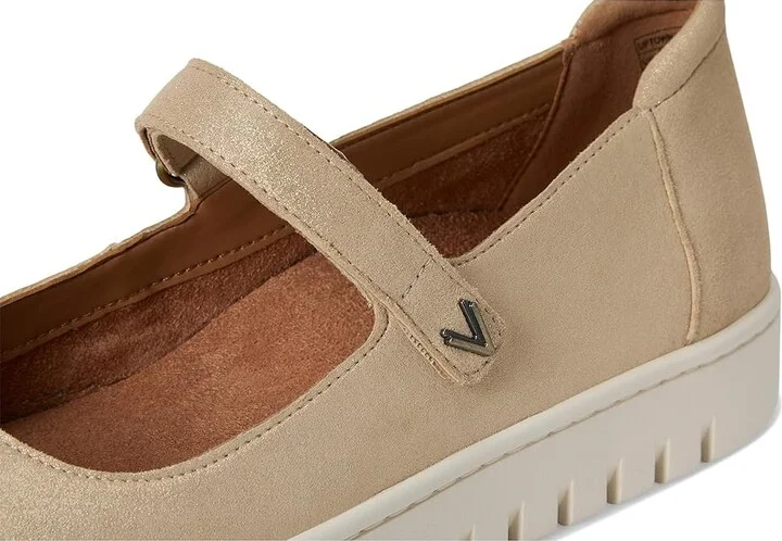 VIONIC Uptown Mary Jane Women's Flat Shoes Gold Suede : 12 M - Image 7
