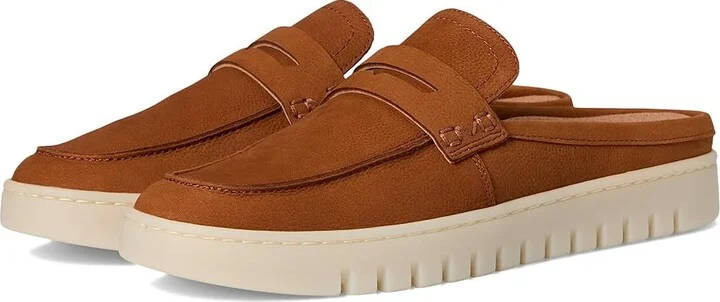 VIONIC Uptown Mule 2 Women's Flat Shoes Brandy : 10 M, Leather