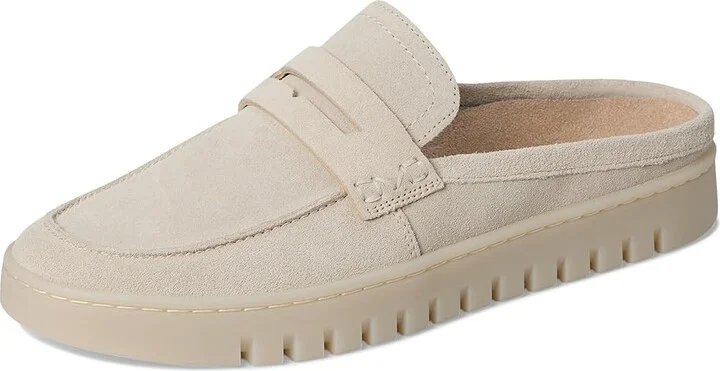 VIONIC Uptown Mule 2 Women's Flat Shoes Parchment : 6 M, Leather - Image 5