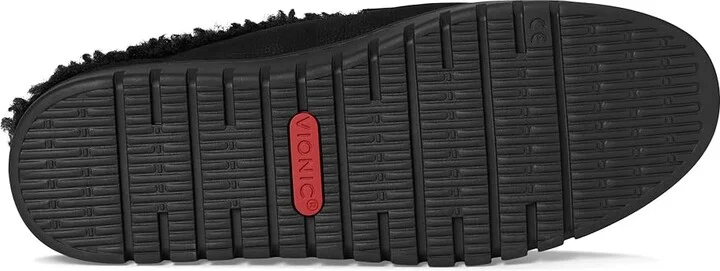 VIONIC Uptown Mule Mules Women's Slippers Black Nub Leather : 6.5 M - Image 3
