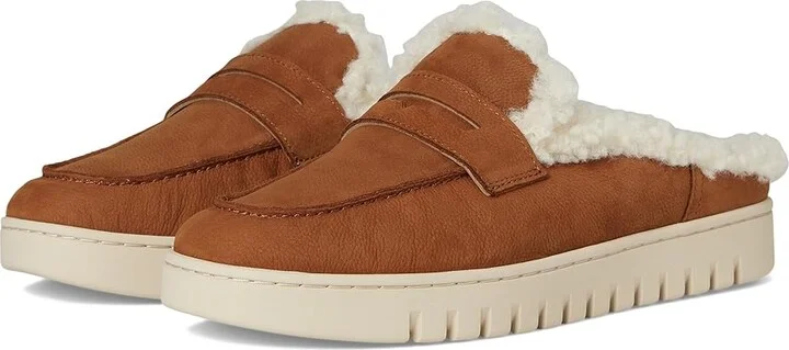 VIONIC Uptown Mule Mules Women's Slippers Brandy Nubuck Leather : 9.5 M