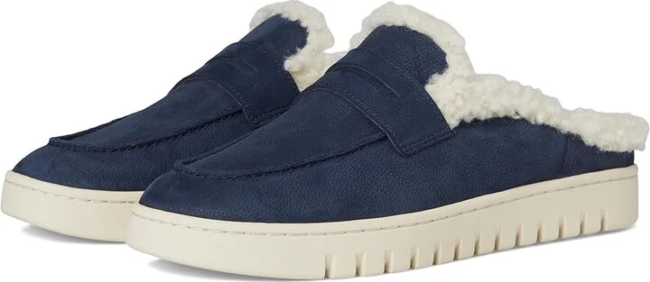 VIONIC Uptown Mule Mules Women's Slippers Peacoat Nubuck Leather : 7 M