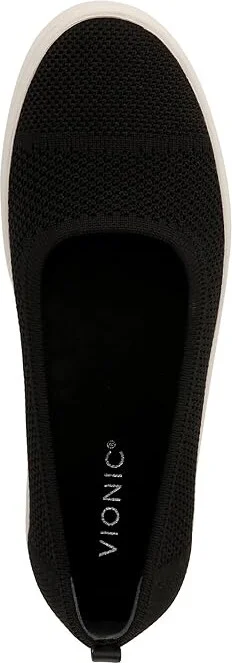 VIONIC Uptown Skimmer Knit Slip-ons Women's Flat Shoes Black Fabric : 7 M, Leather/Microfiber/Polyester - Image 2