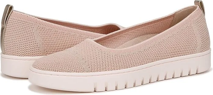 VIONIC Uptown Skimmer Knit Slip-ons Women's Flat Shoes Light Pink Fabric : 8.5 M, Leather/Microfiber/Polyester