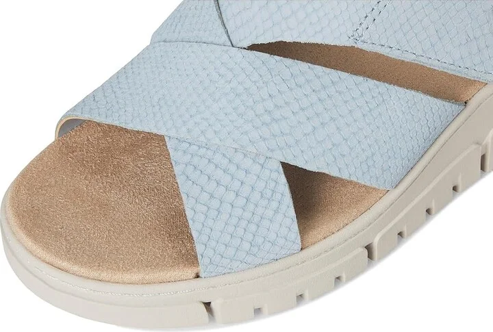 VIONIC Uptown Sunset Women's Wedge Shoes Blue Mist Nubuck : 10 W, Leather - Image 7