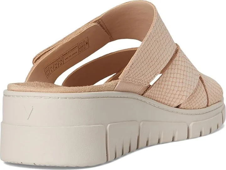 VIONIC Uptown Sunset Women's Wedge Shoes Cameo Rose Nubuck : 11 M, Leather - Image 4