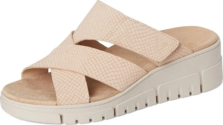 VIONIC Uptown Sunset Women's Wedge Shoes Cameo Rose Nubuck : 11 M, Leather - Image 5