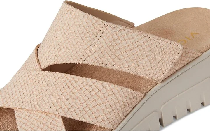 VIONIC Uptown Sunset Women's Wedge Shoes Cameo Rose Nubuck : 11 M, Leather - Image 7