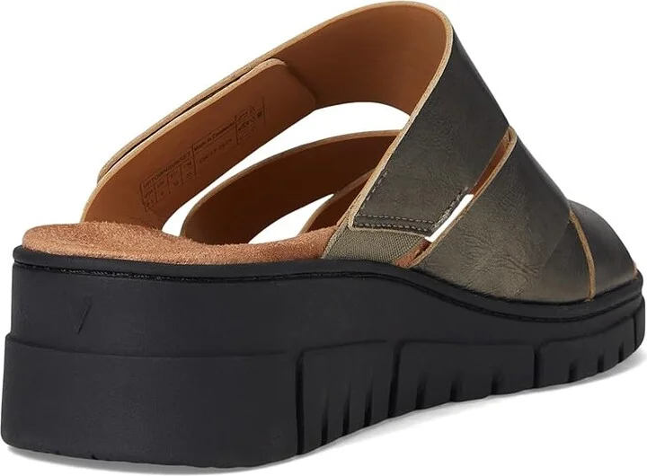 VIONIC Uptown Sunset Women's Wedge Shoes Gunmetal Leather : 9.5 M - Image 4