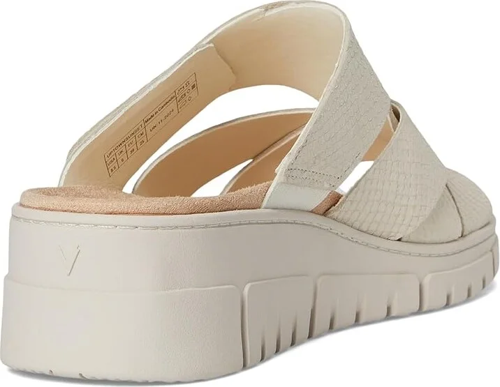 VIONIC Uptown Sunset Women's Wedge Shoes Ivory Nubuck : 11 M, Leather - Image 4