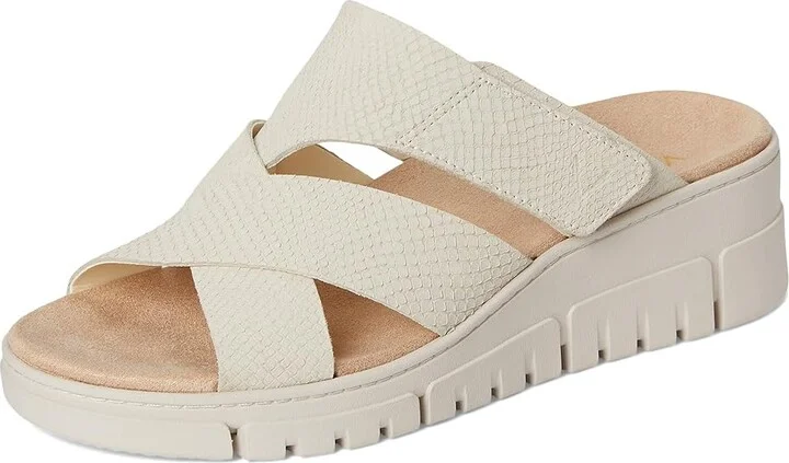 VIONIC Uptown Sunset Women's Wedge Shoes Ivory Nubuck : 11 M, Leather - Image 5
