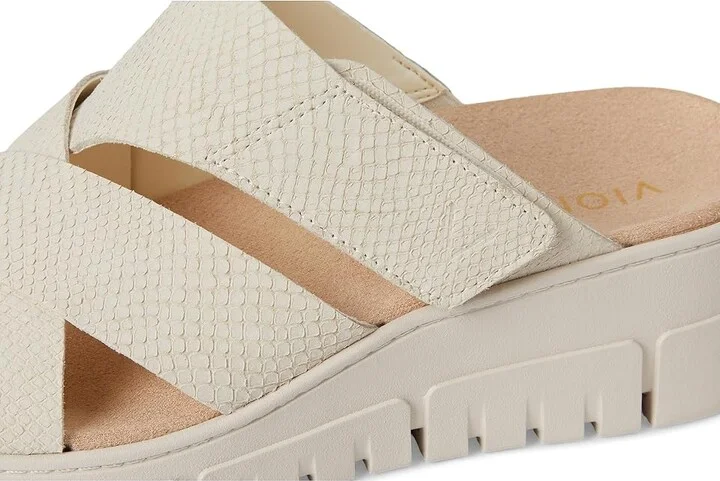 VIONIC Uptown Sunset Women's Wedge Shoes Ivory Nubuck : 11 M, Leather - Image 7