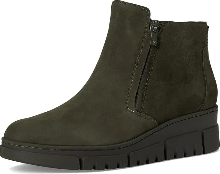 VIONIC Uptown Sur Booties Women's Boots Dark Khaki/Green Nubuck : 10 M, Leather - Image 5