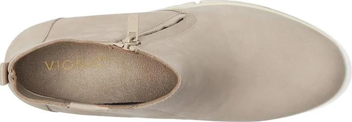 VIONIC Uptown Sur Booties Women's Boots Oatmeal/Beige Nubuck : 6 M, Leather - Image 2