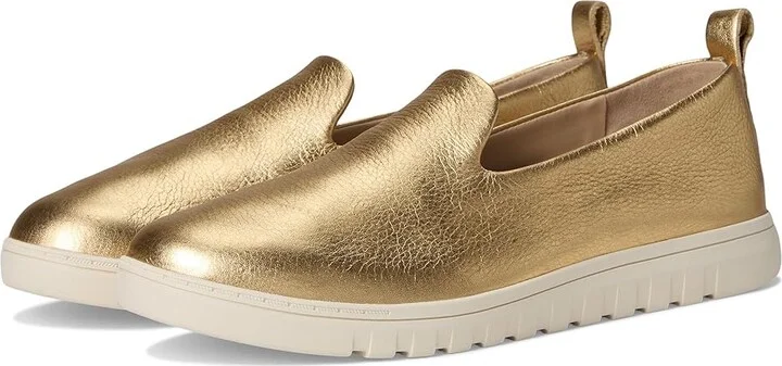 VIONIC Uptown Willa Women's Shoes Gold Leather : 6 M