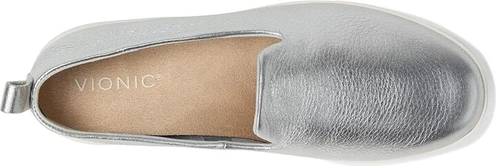 VIONIC Uptown Willa Women's Shoes Silver Leather : 11 W - Image 2