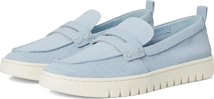 VIONIC Uptown Women's Shoes Blue Mist Suede : 6 W, Leather