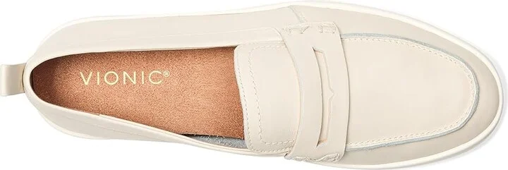 VIONIC Uptown Women's Shoes Cream Leather : 7 W - Image 2