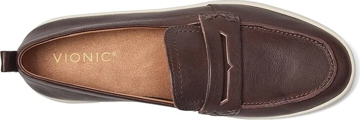 VIONIC Uptown Women's Shoes Dark Brown Leather : 8.5 M - Image 2