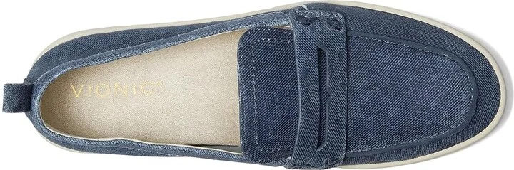 VIONIC Uptown Women's Shoes Dark Denim Suede : 8 M, Leather - Image 2
