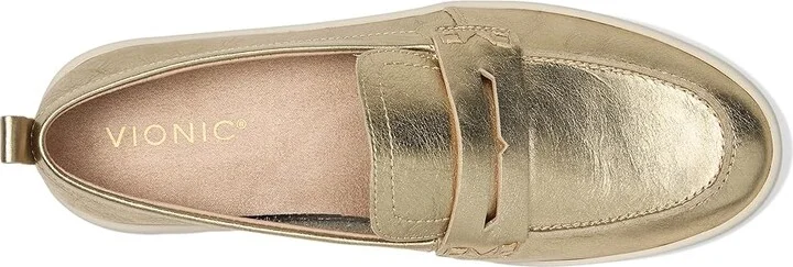 VIONIC Uptown Women's Shoes Gold Leather 1 : 7 M - Image 2