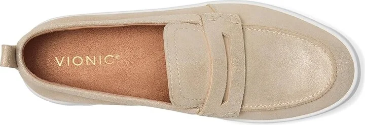 VIONIC Uptown Women's Shoes Gold Leather : 9.5 M - Image 2
