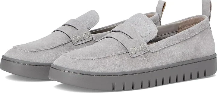 VIONIC Uptown Women's Shoes Light Grey Suede : 10 M, Leather/Suede